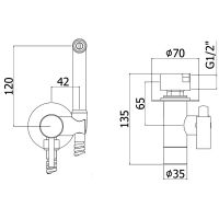 схема Paffoni Tweet Round ZDUP110BO