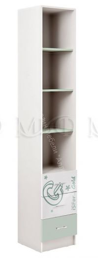 Пенал Вега Алфавит Мята, Белый