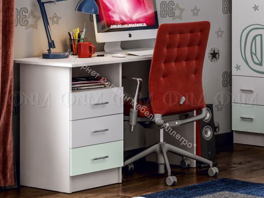 Детская Вега Алфавит Мята, Белый