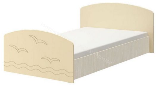 Кровать "Юниор-2" 2,0*0,8 м Синий, Дуб беленый