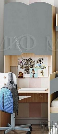 Стол с надстройкой "Юниор-3" Шарли Бриз, Дуб Беленый