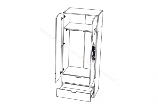 Детская "Юниор-3" Шарли Бриз, Дуб Беленый