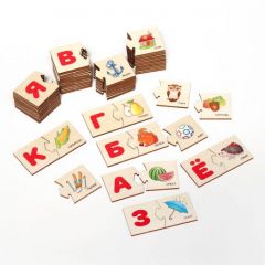 Деревянный пазл Русский алфавит Yoshatoys