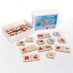 Деревянный пазл Русский алфавит Yoshatoys