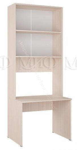 Стол с надстройкой "Юниор-3" Мульт Лайм металлик, Дуб Беленый