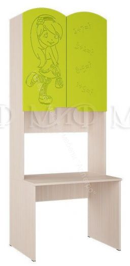 Детская "Юниор-3" Мульт Лайм металлик, Дуб Беленый