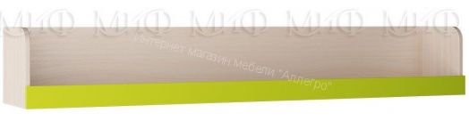 Полка "Юниор-3" Мульт Лайм металлик, Дуб Беленый