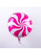 Шар круг  (18''/46 см) Леденец, Фуксия