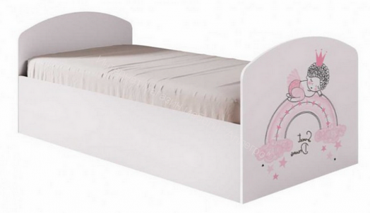 Кровать "Юниор-2" ЛДСП 2,0*0,8 м Принцесса-1