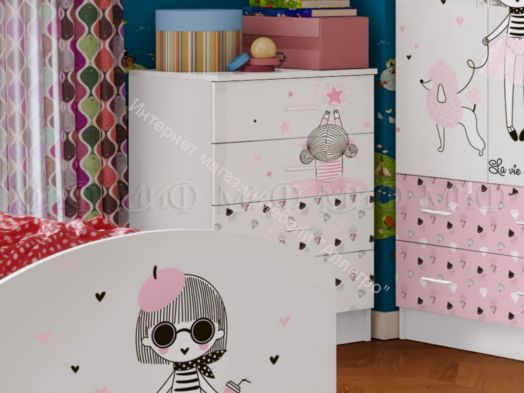 Комод "Юниор-2" ЛДСП Мальвина