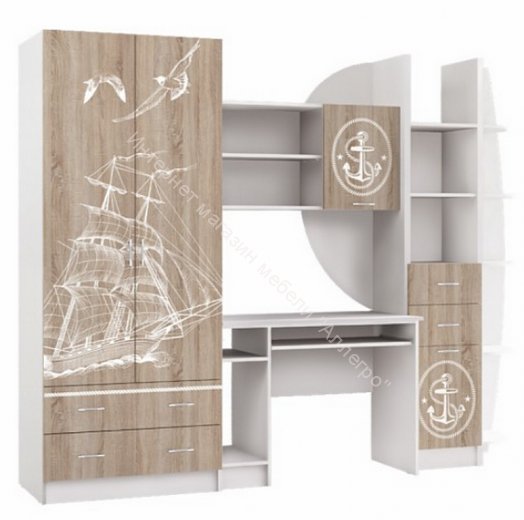 Модульная детская "Юниор-2" ЛДСП Немо