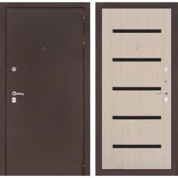 Дверь Входная Лабиринт CLASSIC антик медный 01 Беленый дуб металлическая