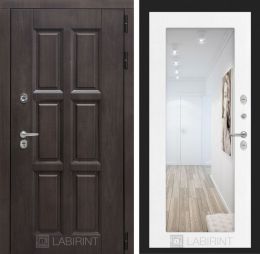 Входная дверь Лабиринт ЛОНДОН ТЕРМО 18 Белое дерево