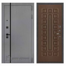 Дверь входная Двери Регионов Президент Лайн Силк Титан Стандарт Темный Орех