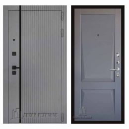 Дверь входная Двери Регионов Президент Лайн Силк Титан Перфекто Бархат Серый