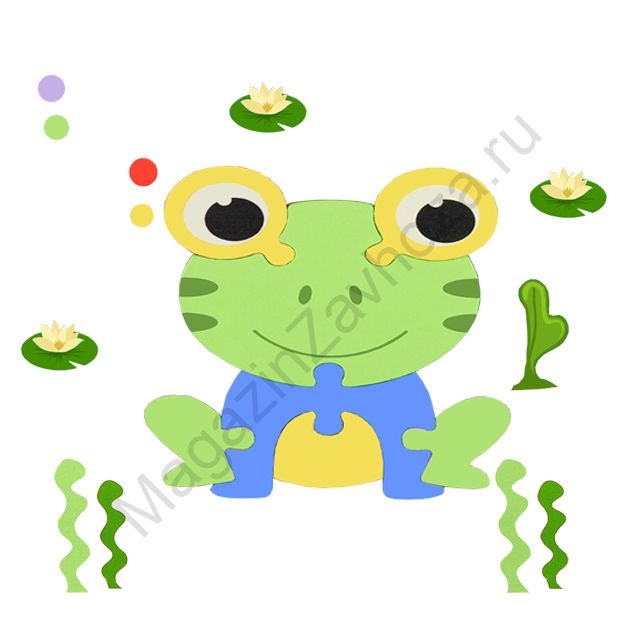 ДЕКОР КОМПЛЕКТ 1 ЛЯГУШКА (СТЕНОВАЯ ПАНЕЛЬ 10)