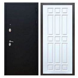Дверь входная металлическая Great Doors X5 Черный муар ФЛ-33 Белый Софт