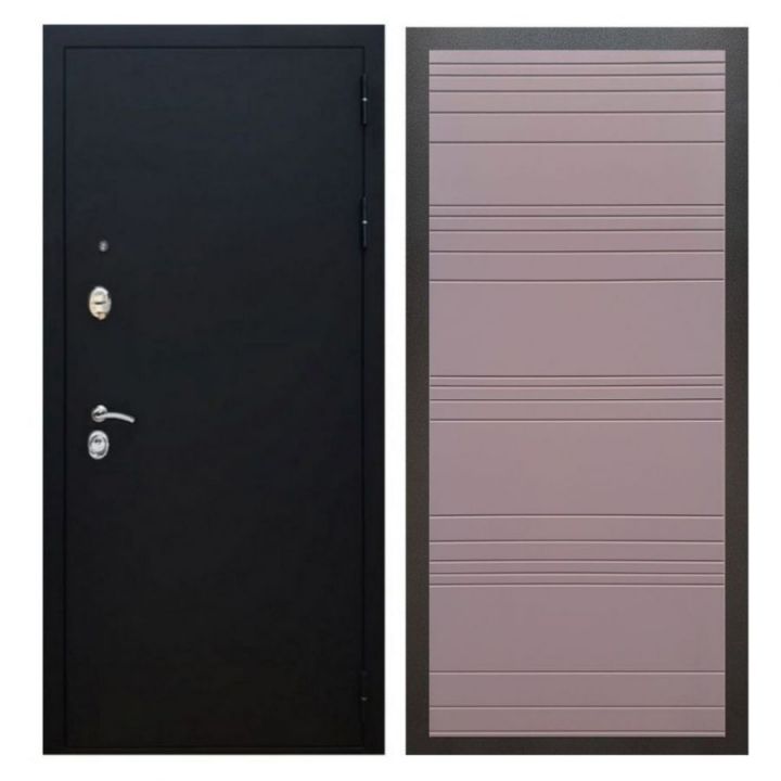 Дверь входная металлическая Great Doors X5 Черный муар ФЛ-14 Ясень Шоколад