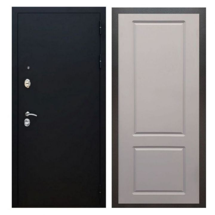 Дверь входная металлическая Great Doors X5 Черный муар ФЛ-117 Софт Грей