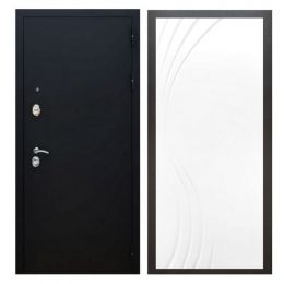 Дверь входная металлическая Great Doors X5 Черный муар ФЛ-255 Белый Софт