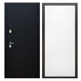 Дверь входная металлическая Great Doors X5 Черный муар ФЛ-258 Белый Софт