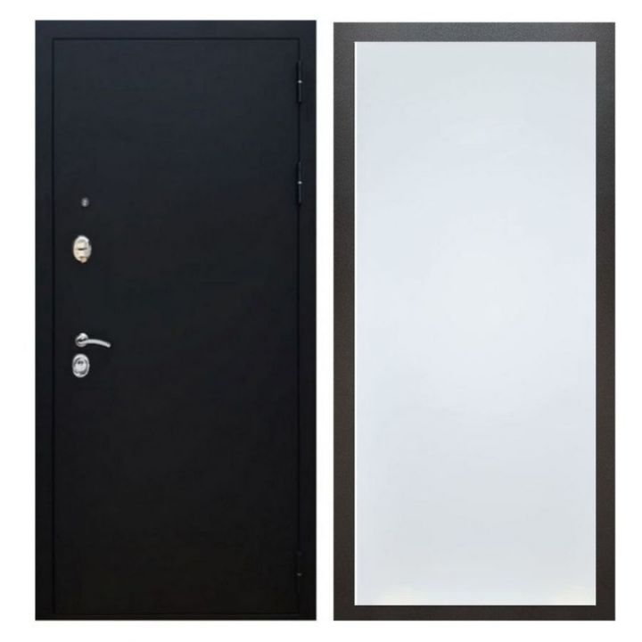 Дверь входная металлическая Great Doors X5 Черный муар ФЛ-Гладкая Белый Софт