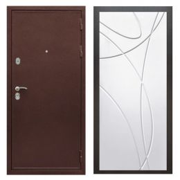 Дверь входная металлическая Great Doors Х5 Антик Медь ФЛ-247 Белый Софт