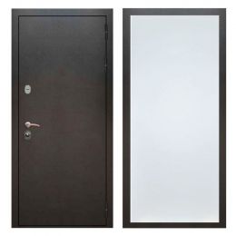 Дверь входная Great Doors Х5 Серебро Антик  ФЛ-Гладкая Белый Софт