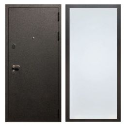 Дверь входная металлическая Great Doors X5 Черный крокодил ФЛ-Гладкая Белый Софт