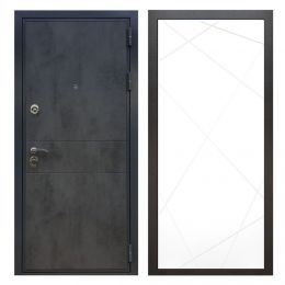 Дверь входная Great Doors X290 Бетон Темный ФЛ-290 Белый Софт