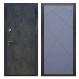 Дверь входная Great Doors X290 Бетон Темный ФЛ-291 Силк Титан