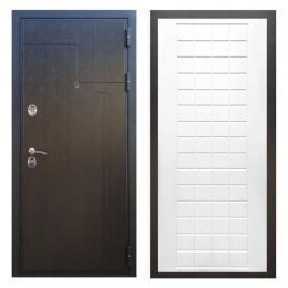 Дверь входная металлическая Great Doors Х246 Венге ФЛ-256 Белый Софт