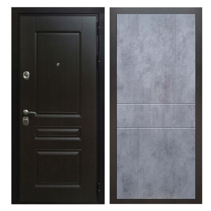 Дверь входная металлическая Great Doors Х Премиум Венге ФЛ-290 Бетон Темный