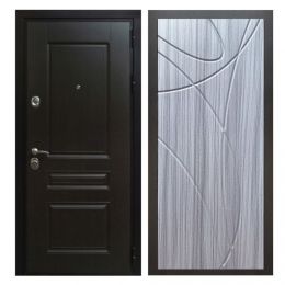 Дверь входная металлическая Great Doors Х Премиум Венге ФЛ-247 Сандал Серый