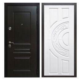 Дверь входная металлическая Great Doors Х Премиум Венге ФЛ-232 Белый Софт