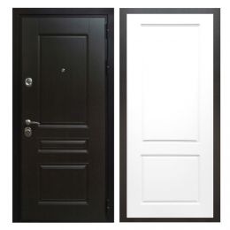 Дверь входная металлическая Great Doors Х Премиум Венге ФЛ-117 Белый Софт
