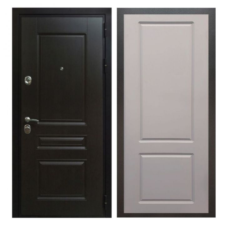 Дверь входная металлическая Great Doors Х Премиум Венге ФЛ-117 Софт Грей