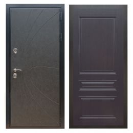 Дверь входная Great Doors X248 Штукатурка Графит ФЛ-243 Венге