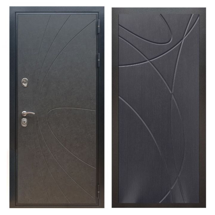 Дверь входная Great Doors X248 Штукатурка Графит ФЛ-247 Венге
