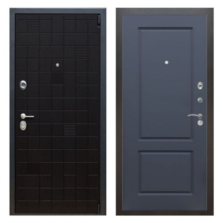 Дверь входная металлическая Great Doors Х12 Тетрис Ясень Черный ФЛ-117 Силк Титан
