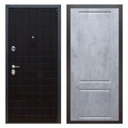 Дверь входная металлическая Great Doors Х12 Тетрис Ясень Черный ФЛ-117 Бетон Темный