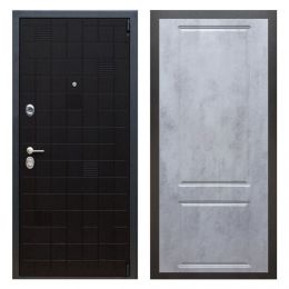 Дверь входная металлическая Great Doors Х12 Тетрис Ясень Черный ФЛ-117 Бетон Темный