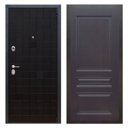 Дверь входная металлическая Great Doors Х12 Тетрис Ясень Черный ФЛ-243 Венге