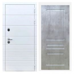 Дверь входная Great Doors X-TR Белый Софт ФЛ-243 Бетон Светлый