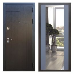 Дверь входная Great Doors Х246 Венге Зеркало Макси Силк Титан