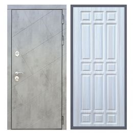 Дверь входная Great Doors Х22 Бетон Темный ФЛ-33 Сандал Светлый