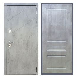 Дверь входная Great Doors Х22 Бетон Темный ФЛ-243 Бетон Светлый