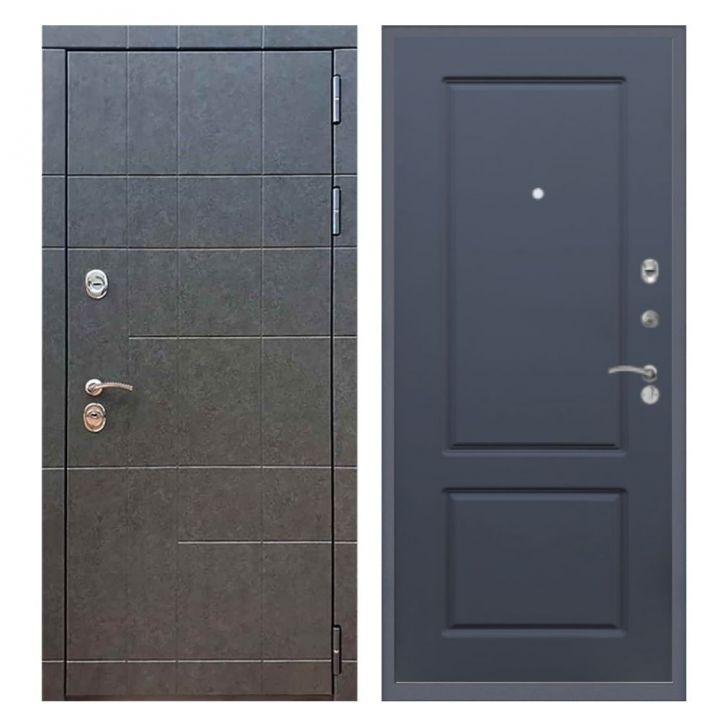 Дверь входная Great Doors Х21 Штукатурка Графит ФЛ-117 Силк Титан