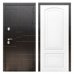 Дверь входная металлическая Great Doors Х20 Венге ФЛ-138 Белый Софт