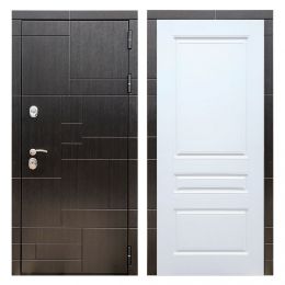 Дверь входная металлическая Great Doors Х20 Венге ФЛ-243 Белый Софт
